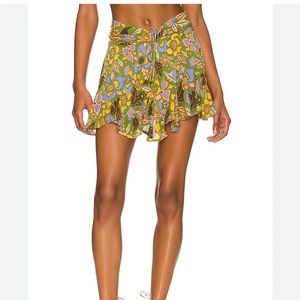 Free People Women’s Ellie Mini Skort in Ivy Combo Size S